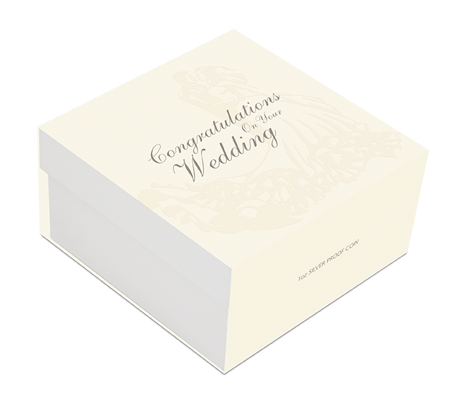 2026 1oz Wedding Silver Proof Coloured Coin - Nova Coins