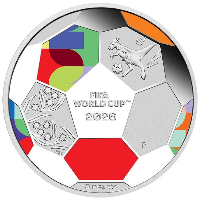 2026 50c 1/2oz FIFA World Cup Silver Proof Coloured Coin - Nova Coins