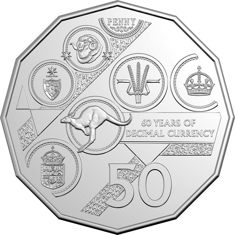 2026 Six-Coin Uncirculated Year Set – Australian Decimal Currency 60th Anniversary