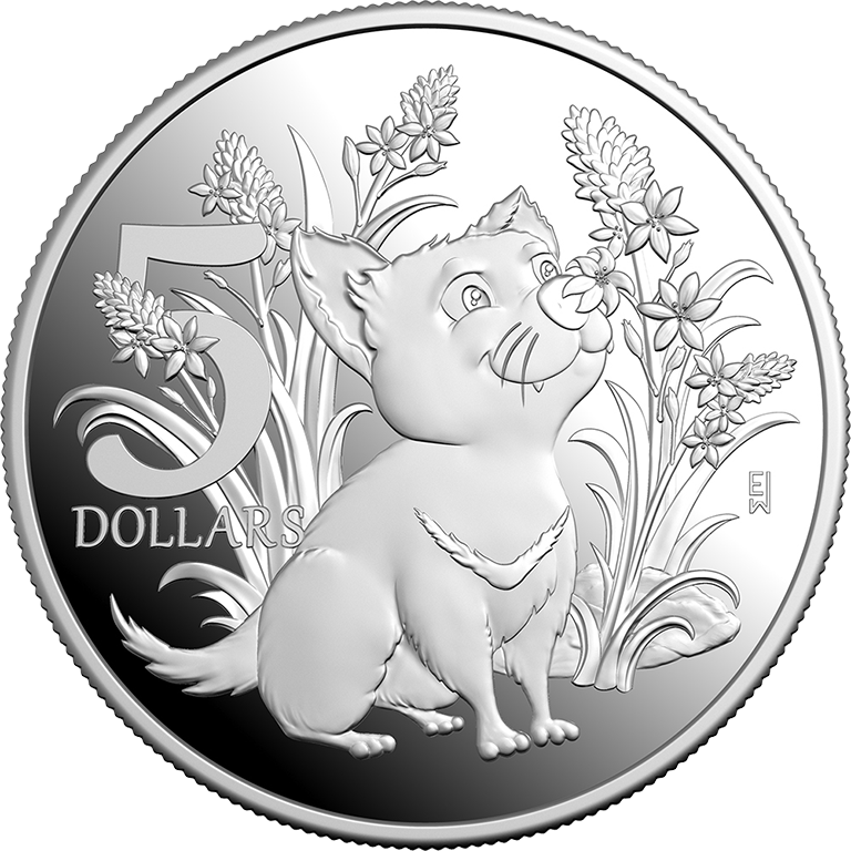 2026 $5 'Aussie Bubs' Baby 1 oz Fine Silver Proof Coin