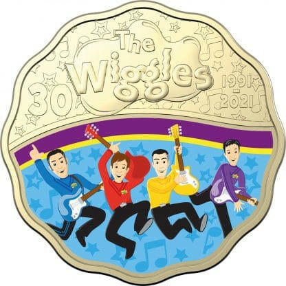 30 Years of the Wiggles 2021 30c Coloured Two Coin Jukebox Set - Nova Coins