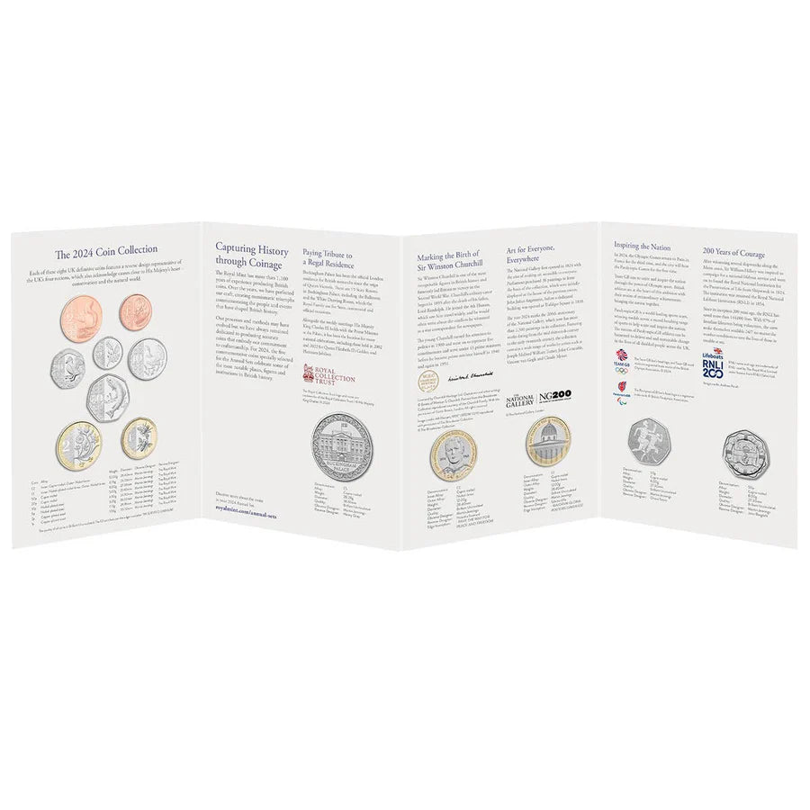 2024 United Kingdom Brilliant Uncirculated Annual Coin Set