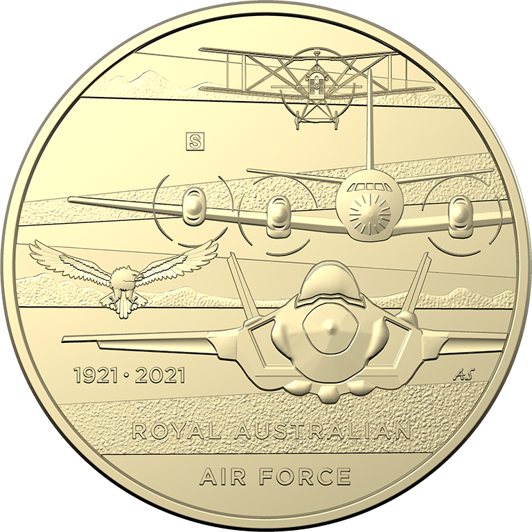 2021 $1 Centenary of the RAAF Mint and Privy Mark 4 Coin Set