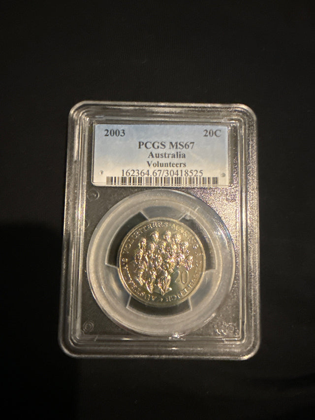 2003 MS67 Volunteers 20c PCGS graded coin