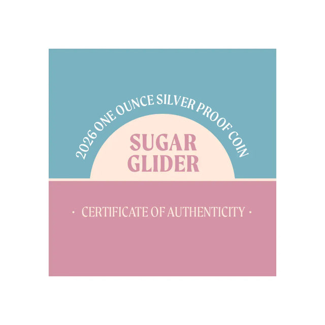 Baby Sugar Glider 2026 $1 1oz Silver Proof Coin