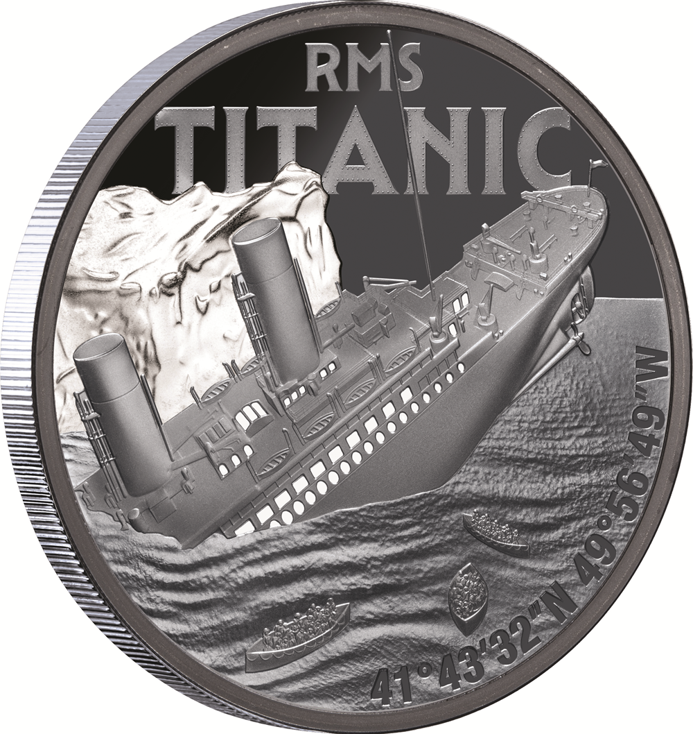 Titanic 2025 $1 1oz Silver Black Proof Coin