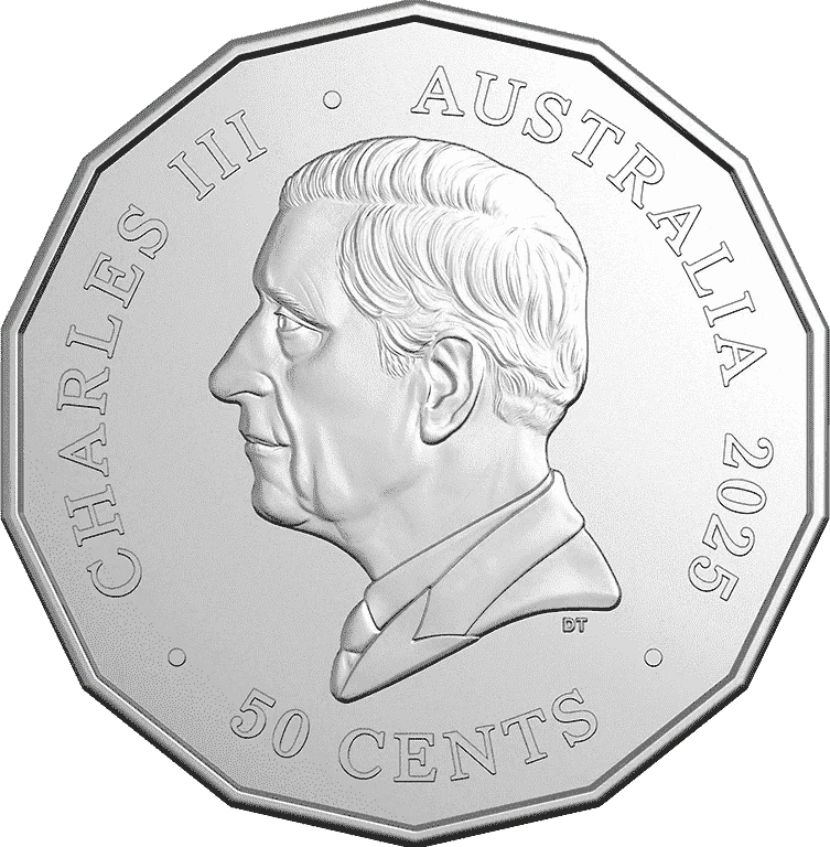 2025 50c Lunar Year of the Snake Tetradecagon UNC Coin