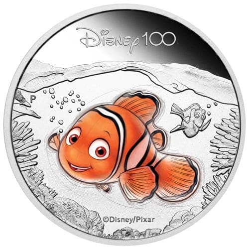 2023 Disney 100 Nemo 1/2oz Silver Proof Coloured Coin