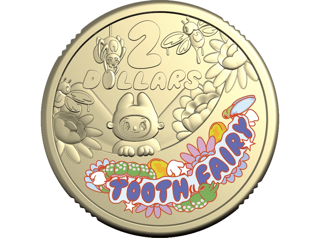 2026 $2 Tooth Fairy Coloured Coin In Kit