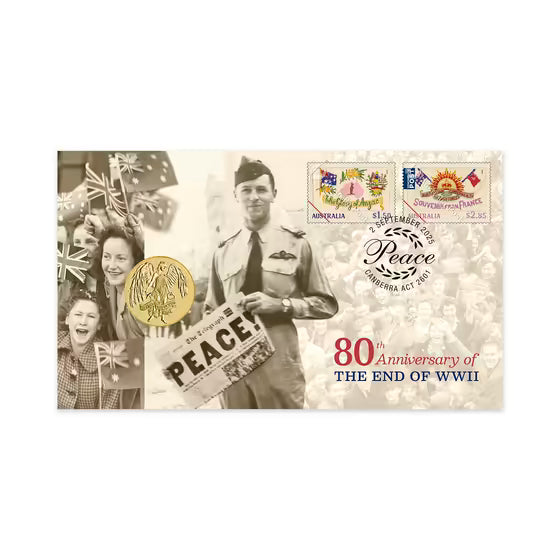 2025 PNC 80th Anniversary WWII Postal Numismatic Cover