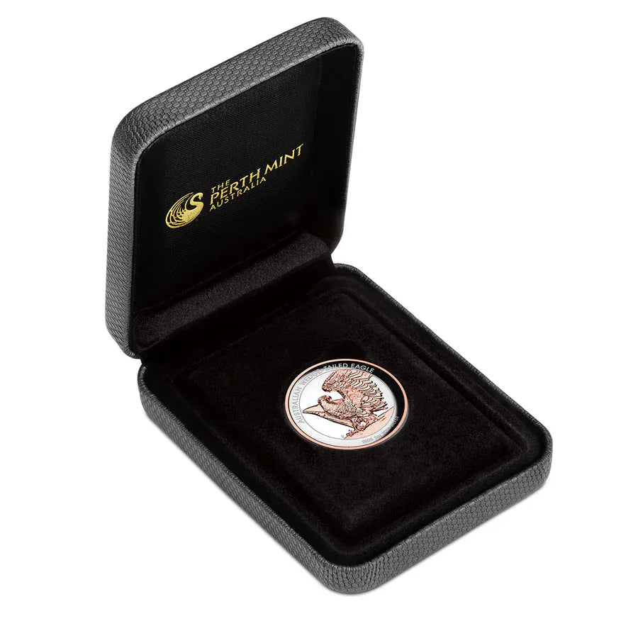 Wedge-tailed Eagle 2025 2oz Silver Proof Rose Gold Gilded Ultra Coin