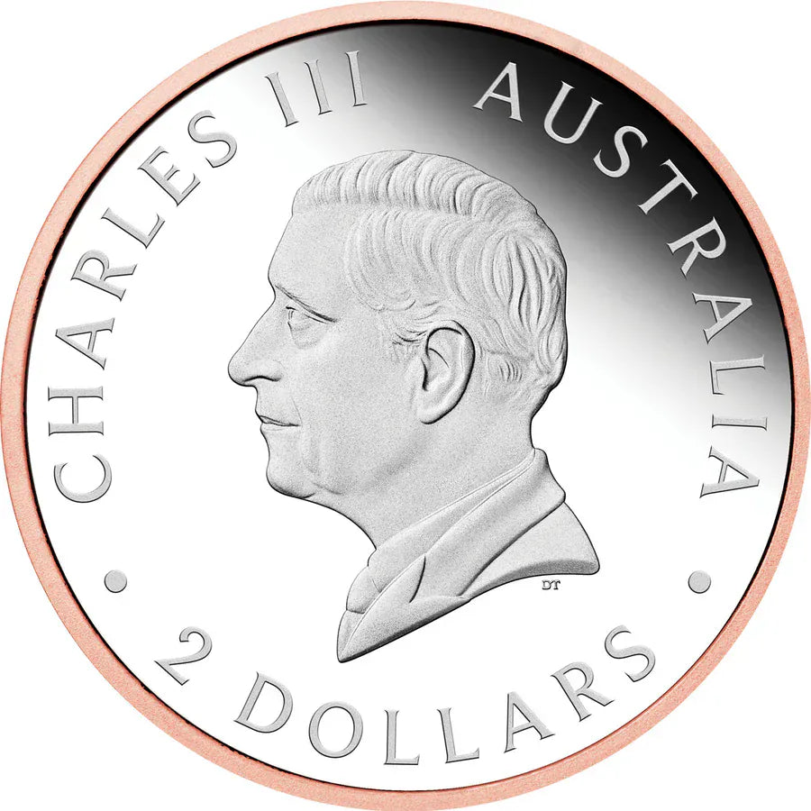 Wedge-tailed Eagle 2025 2oz Silver Proof Rose Gold Gilded Ultra Coin