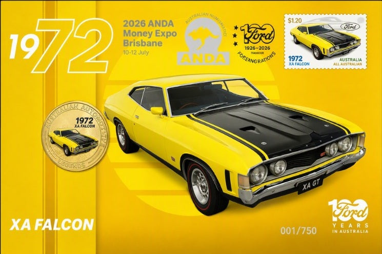 2026 $1 ANDA Brisbane Money Expo XA Falcon PNC
