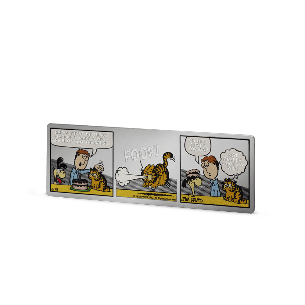 2025 NickToons – Garfield’s 1st Birthday Comic Strip $2 1oz Silver Coin