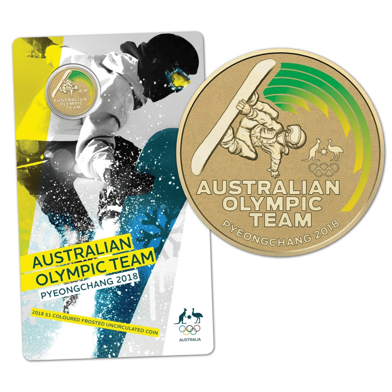 2018 $1 Australian Olympic Team - PyeongChang Unc Coin