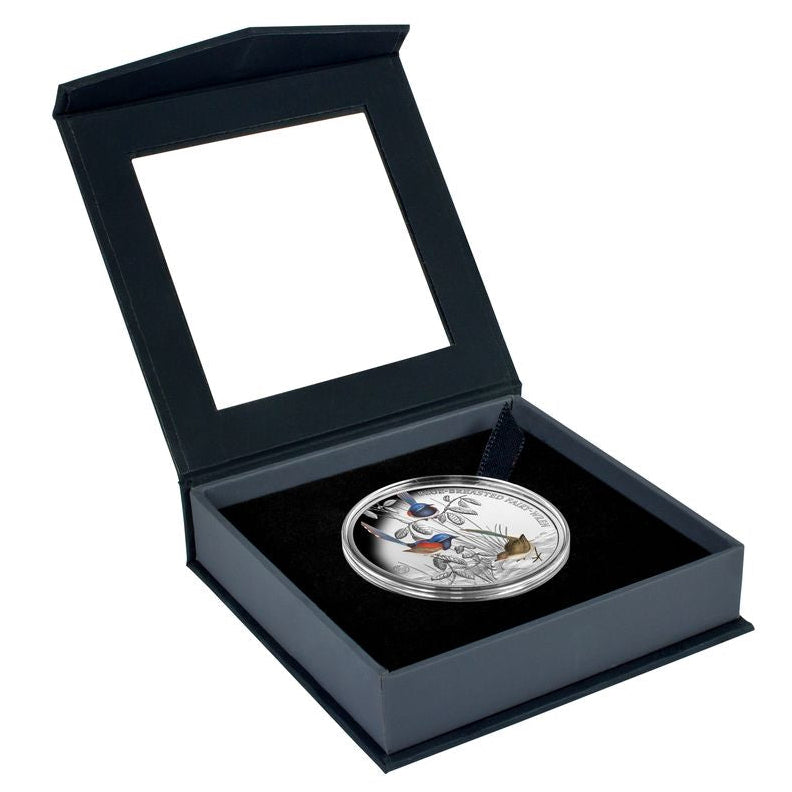 Birds of Australia 2026 $1 Blue-Breasted Fairy-Wren 1oz Silver Proof Coin