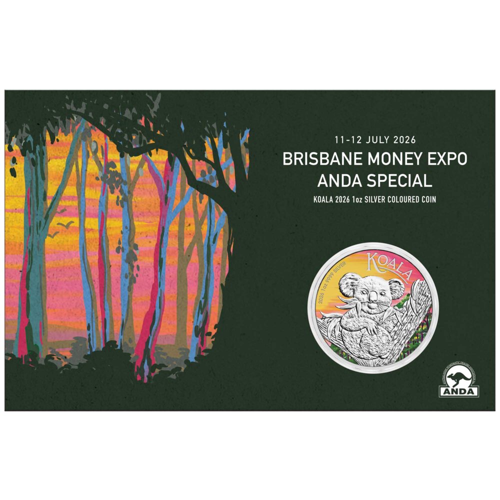 Brisbane Money Expo Special Koala 2026 1oz Silver Coloured Coin