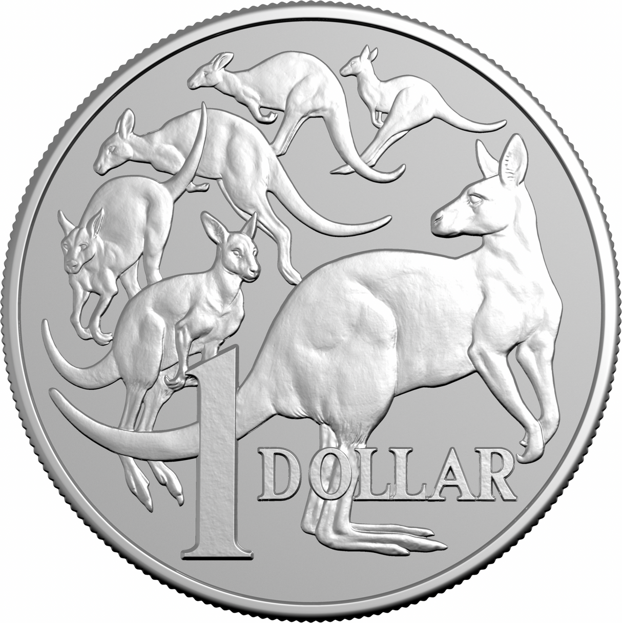 2026 $1 Mob of Six Roos 1oz 60th Anniversary Decimal Currency Silver Frosted Uncirculated Coin
