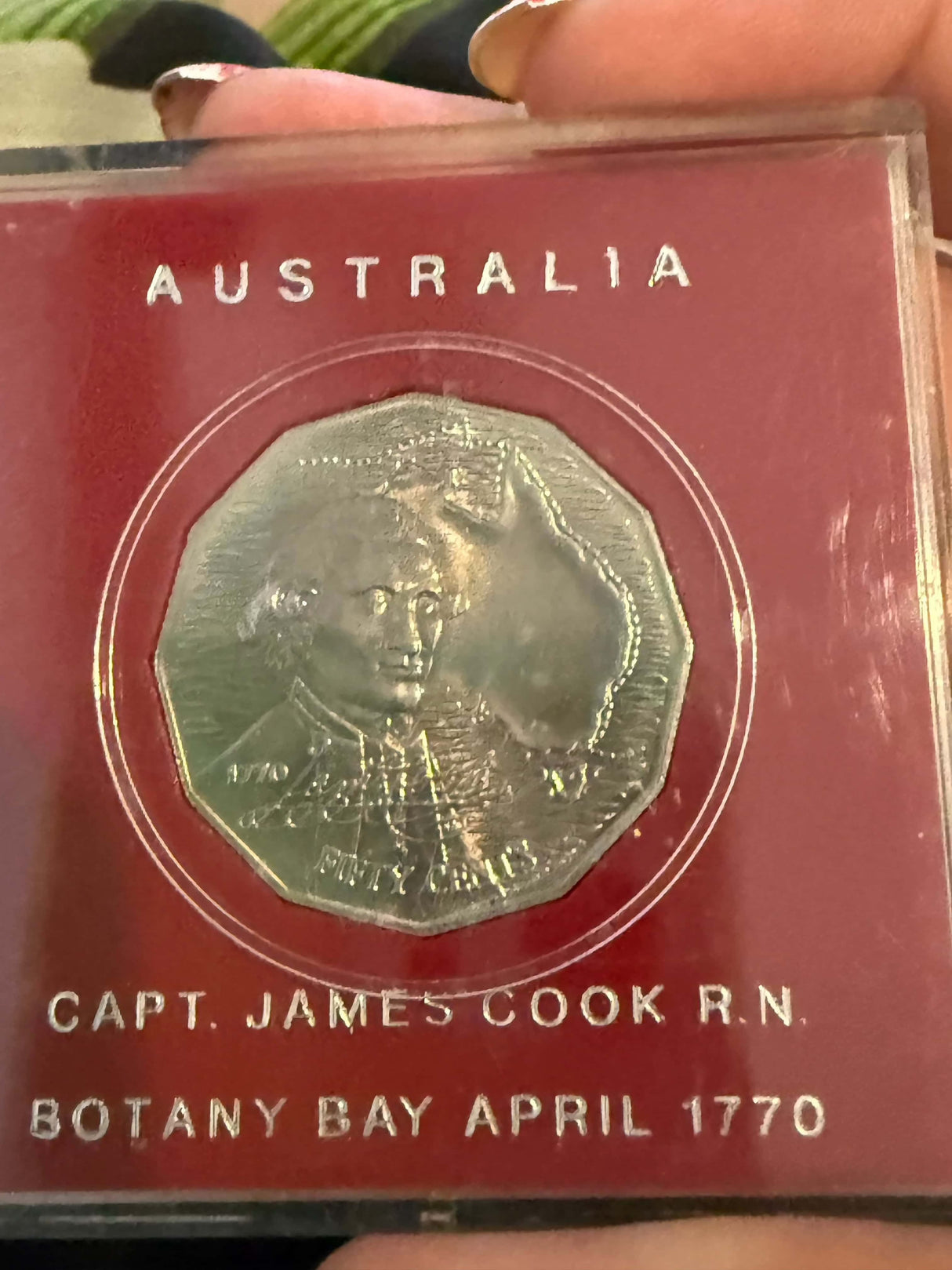 1970 Captain Cook 50c Specimen Coin