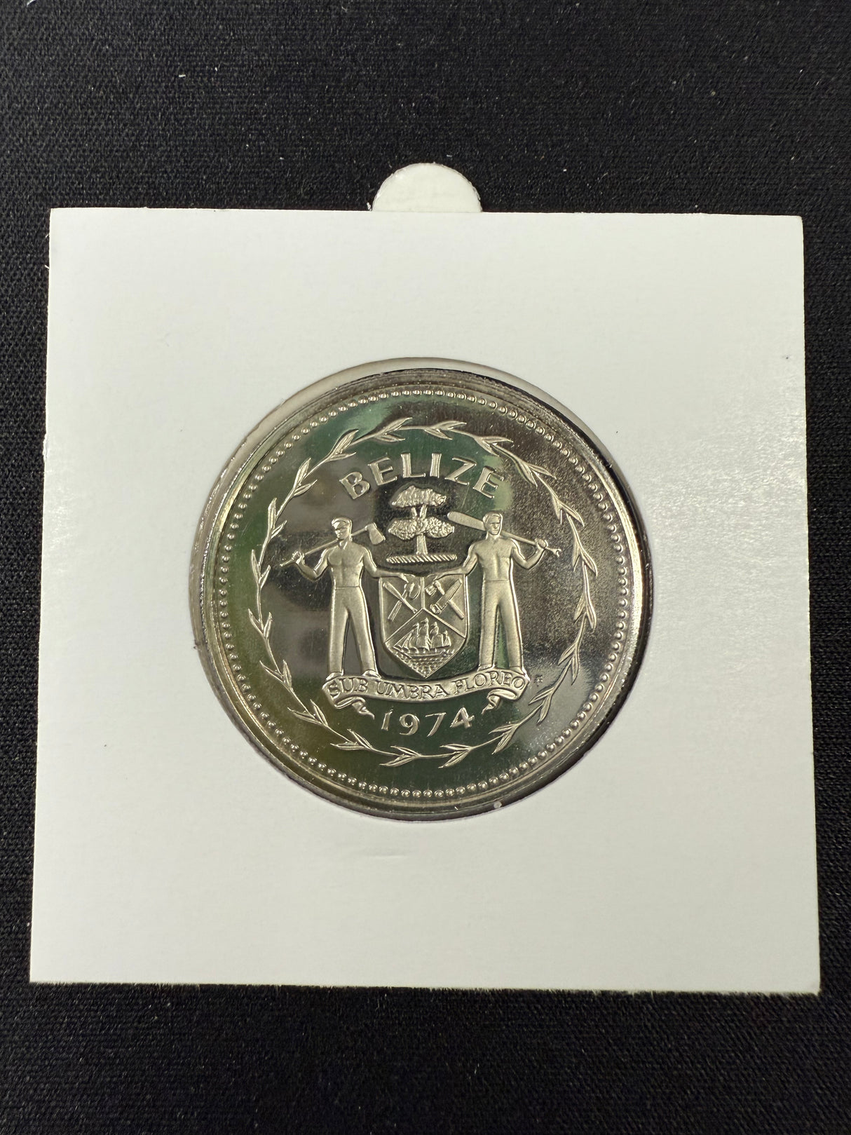 Belize 1974 5 Dollars Keel-Billed Toucan Cu-Ni Proof Coin