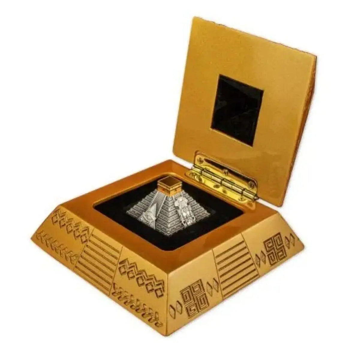 Mayan Pyramid of Chichen Itza 5Oz Silver Coin 50 Cordobas Nicaragua 2022