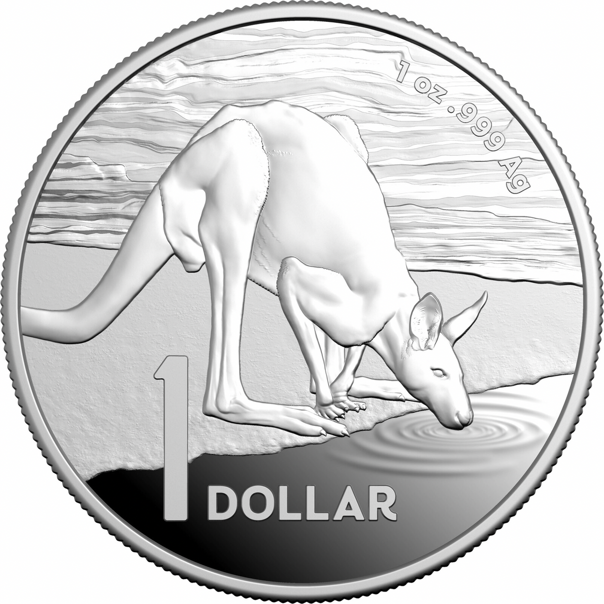 2024 $1 Kangaroo Series Desert Life 1oz Silver Proof