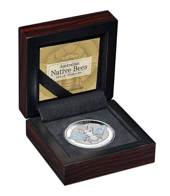 2026 Australian Native Bees - Stingless Bee 1oz Silver Proof Hologram Coin