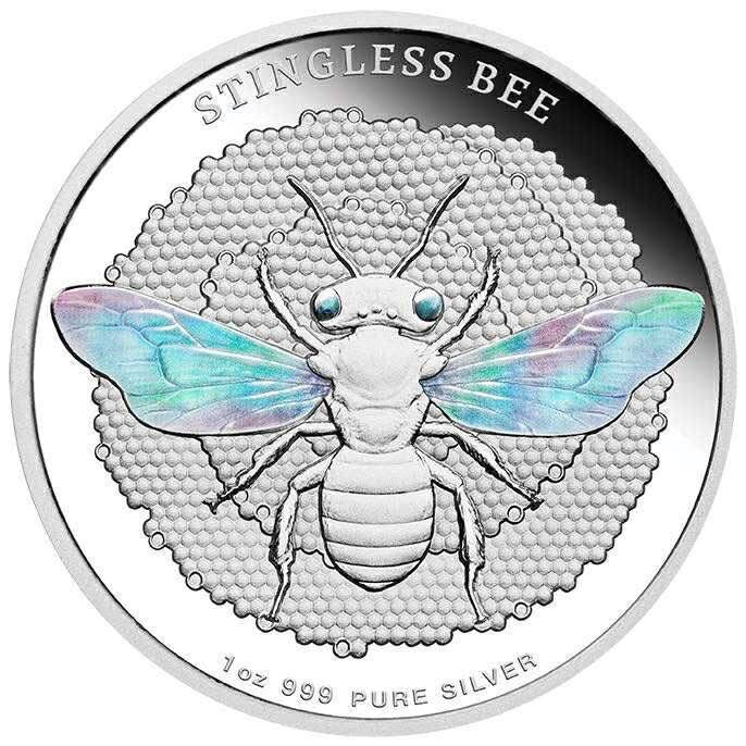 2026 Australian Native Bees - Stingless Bee 1oz Silver Proof Hologram Coin