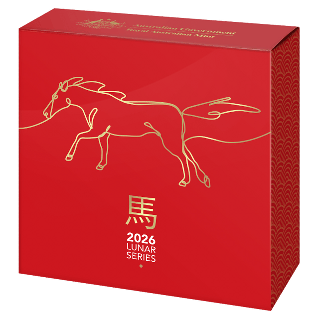 2026 Lunar Series $5 1 oz Fine Silver Proof Domed Coin – Year of the Horse