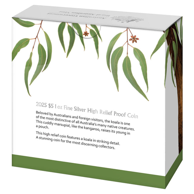 2025 Australia Koala $5 High Relief 1oz Silver Proof Coin