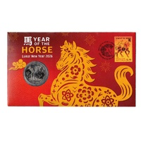 Christmas Island 2026 Lunar New Year – Year of the Horse Postal Numismatic Cover (RAM)