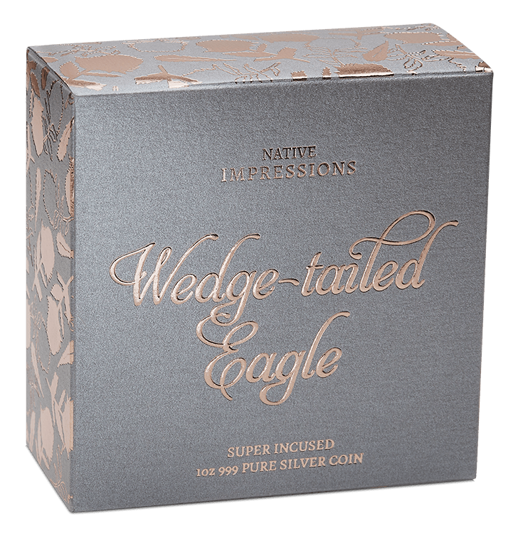 2026 $1 Native Impressions Wedge-Tailed Eagle 1oz Rose Gold Gilded Coin