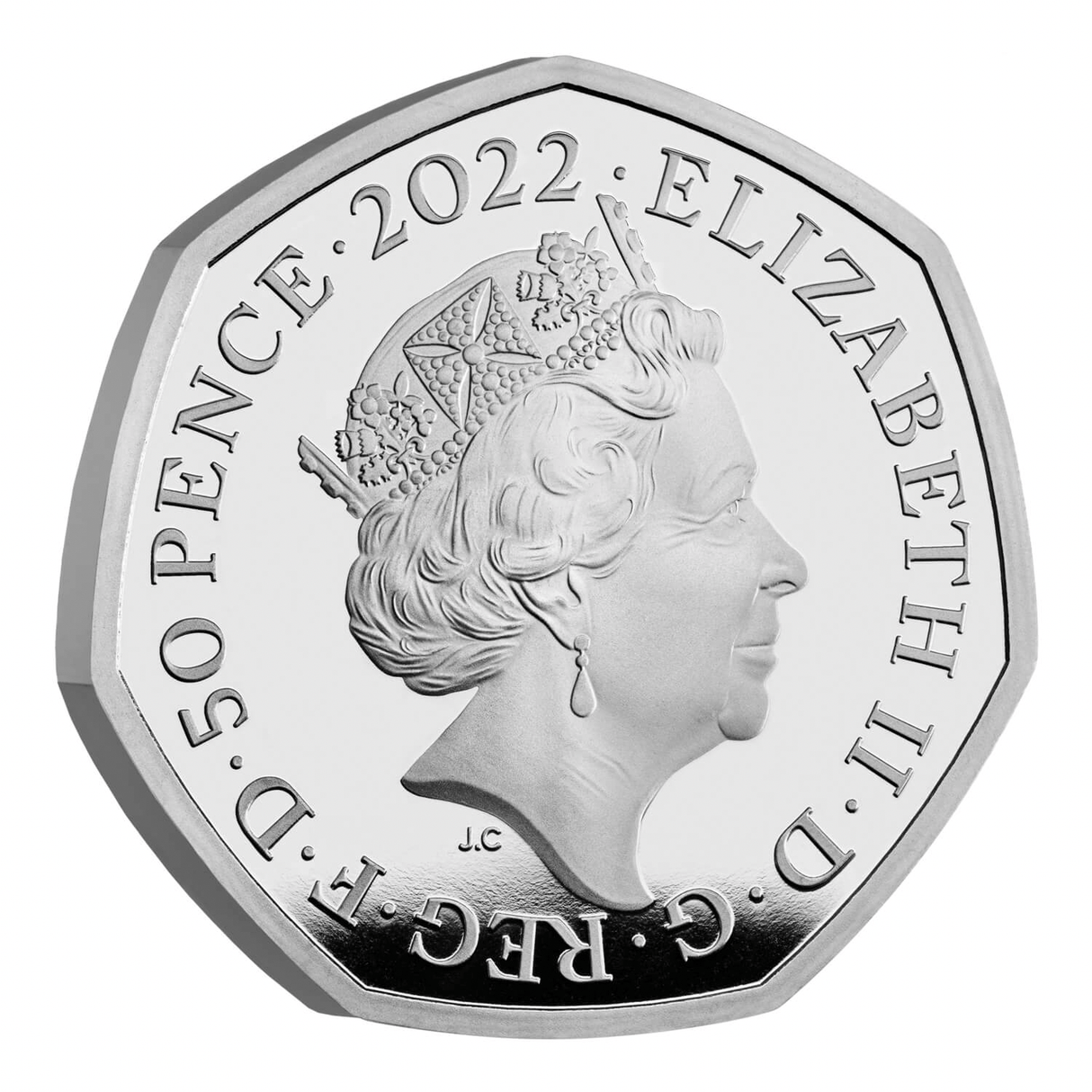 2022 The 100th Anniversary of Our BBC UK 50p Silver Proof Coin
