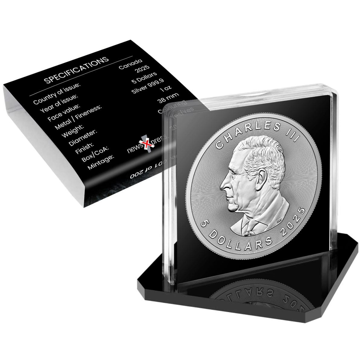 Winter Beaver 2025 Canada Maple Leaf 1oz Silver Coin