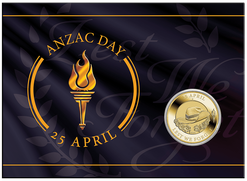 ANZAC Day 2026 Coin In Card