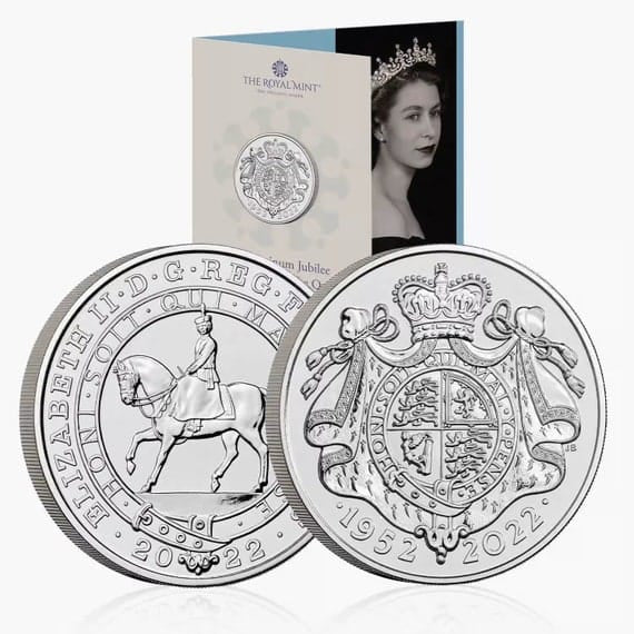 The Platinum Jubilee of Her Majesty The Queen 2022 UK £5 Brilliant Uncirculated Coin