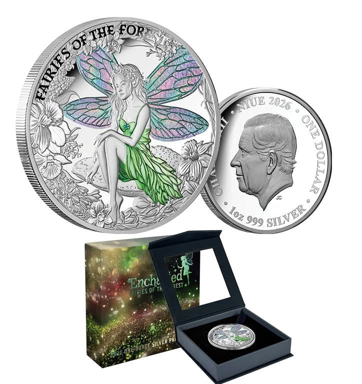 2026 Enchanted Fairies of the Forest 1oz Silver Proof Coloured Coin