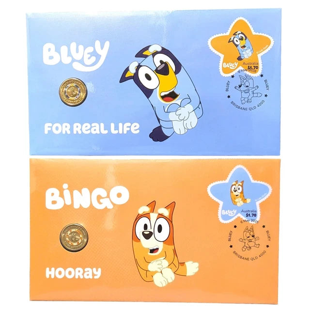 2026 Bluey x2 $2 PNCs: Bluey For Real Life and Bingo Hooray