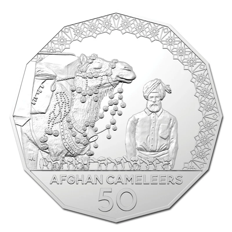 2020 Afghan Cameleers 50c UNC Carded