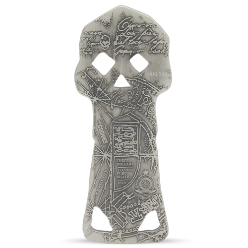 2025 The Goonies - Copper Bones Skeleton Key 2oz Silver Coin