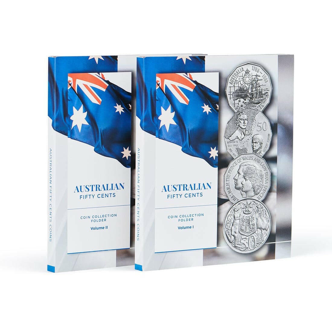 Australian 50c Coin Collection Folders Volume I & II - Nova Coins