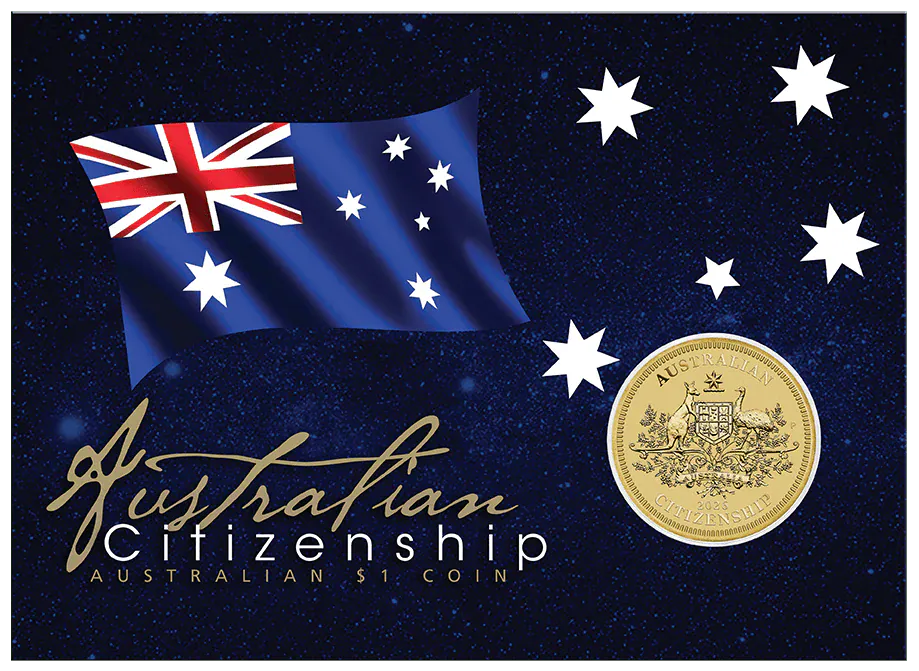 Australian Citizenship 2026 Coin In Card - Nova Coins