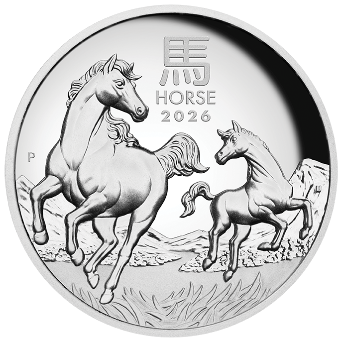 Australian Lunar Series III Year Of The Horse 2026 1oz Silver Proof High Relief Coin - Nova Coins