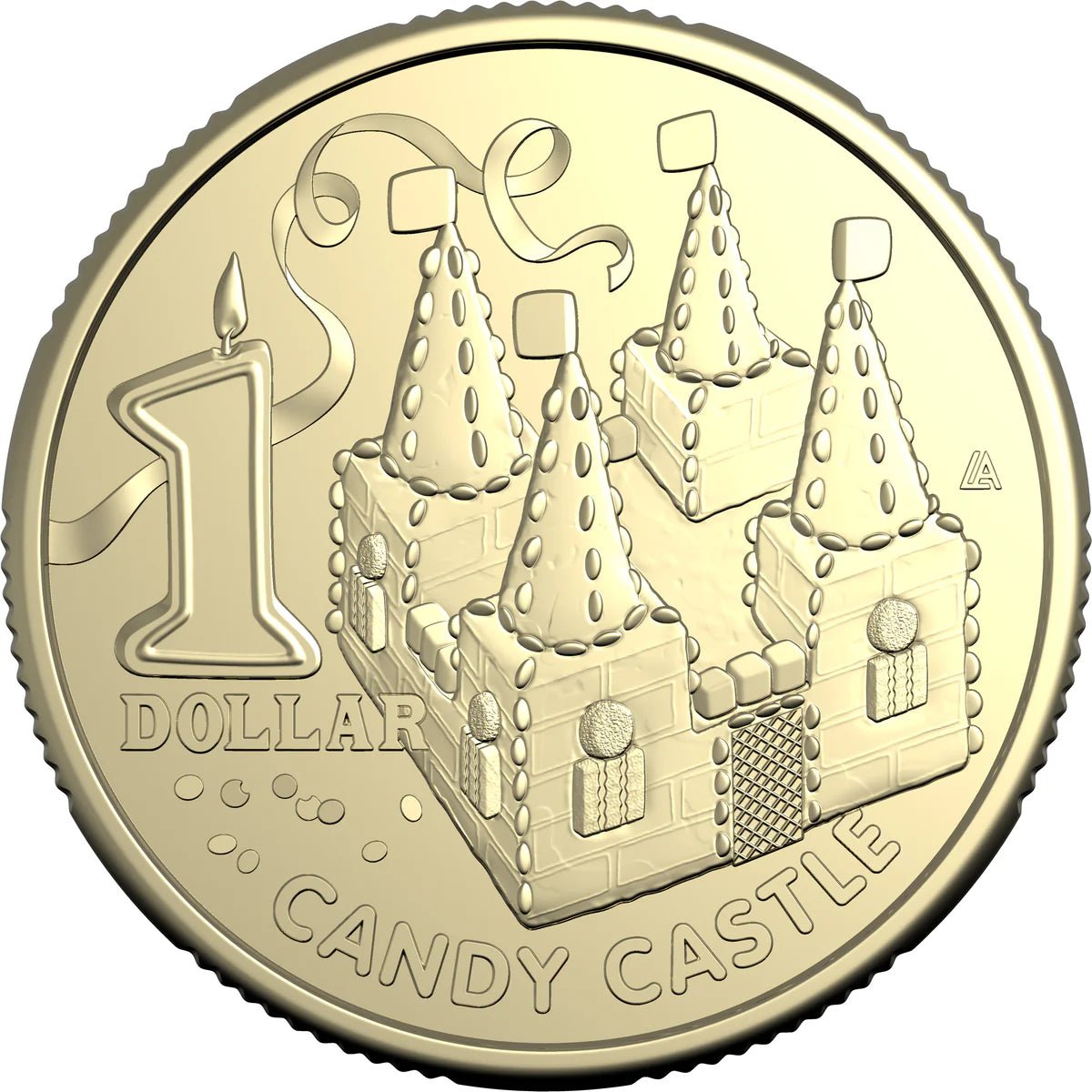 AWW Birthday Cake Candy Castle 2025 $1 Uncirculated Coin in Card - Nova Coins