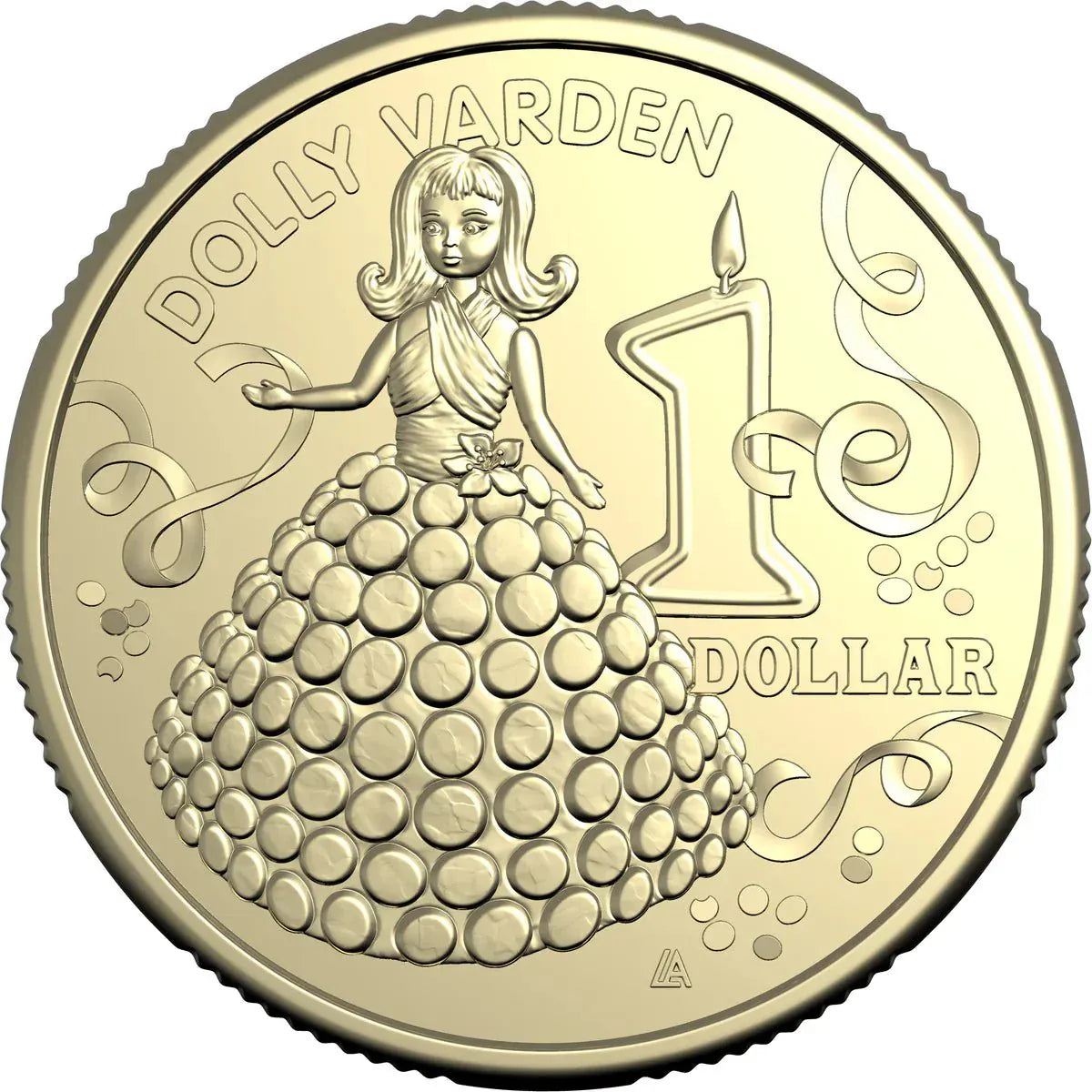 AWW Birthday Cake Dolly Varden 2025 $1 Uncirculated Coin in Card - Nova Coins
