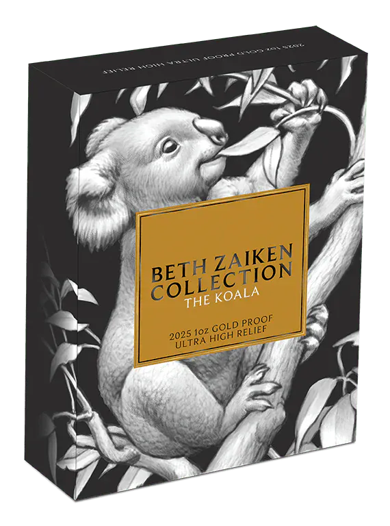 Beth Zaiken Collection - The Koala 2025 2oz Silver Proof Ultra High Relief Coin - Nova Coins