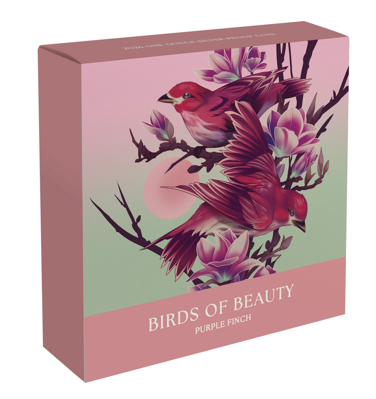 Birds of Beauty 2026 Purple Finch & Magnolias 1oz Silver Proof Coin