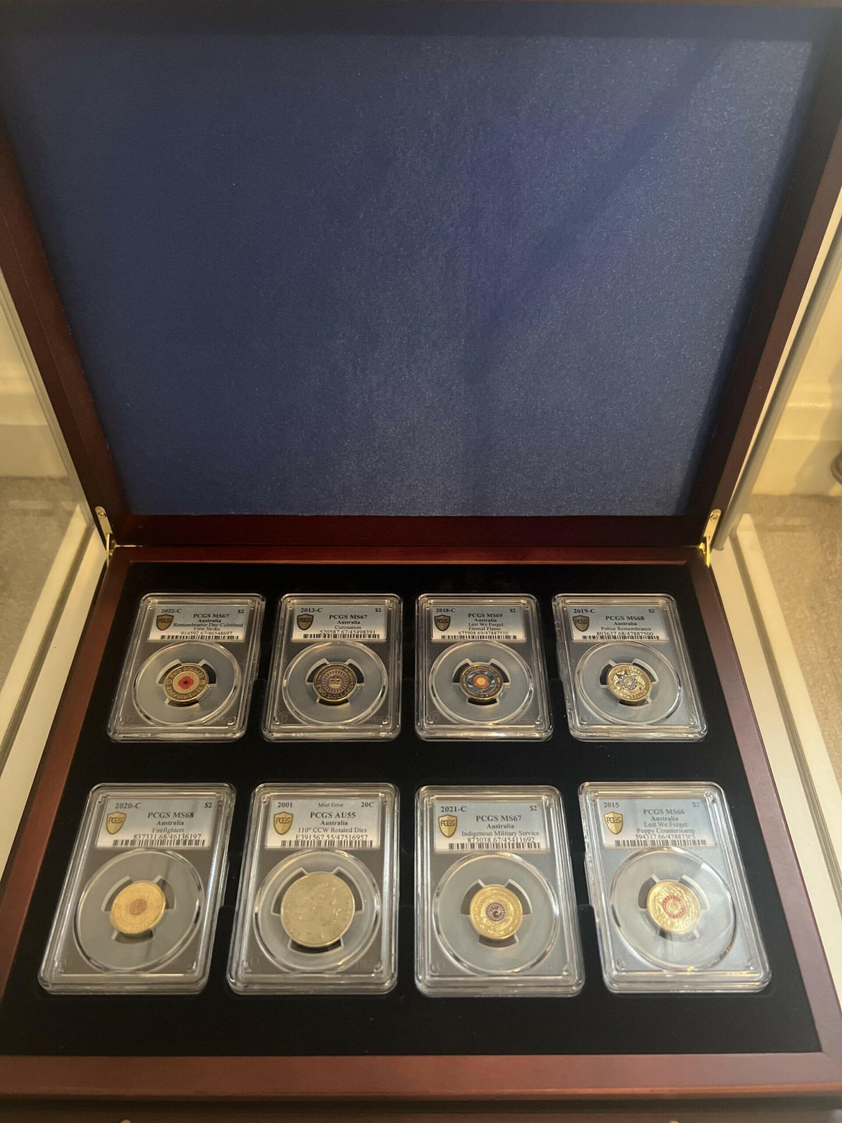 Lighthouse Volterra Trio deLuxe Presentation Case 3Trays 24 SLABS BlueLined