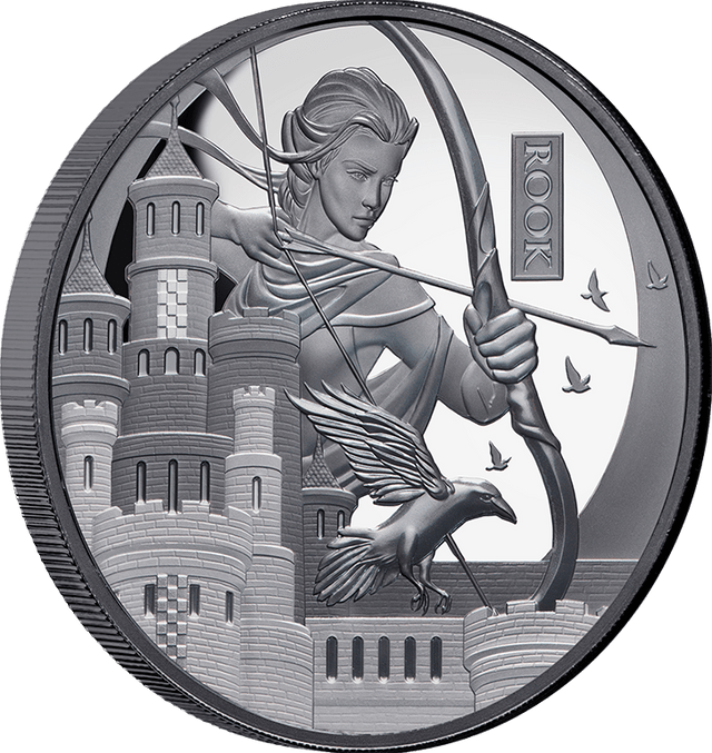 Chess Rook 2026 $1 1oz Silver Black Proof Coin - Nova Coins