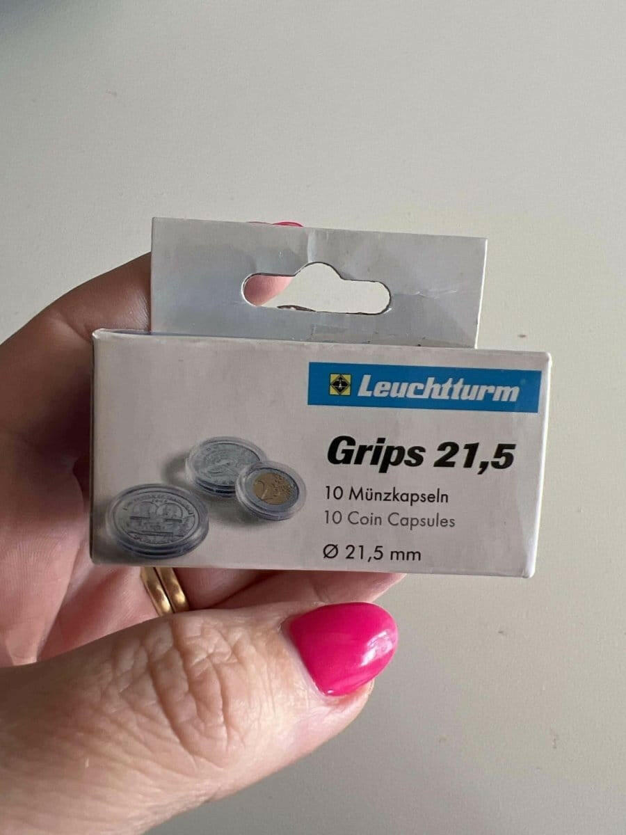 COIN CAPSULES 21.5mm (Pk10) - Nova Coins